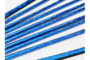 FGNUAY 10 Pcs Chrome PVC Car Air Conditioner Vent Outlet Trim Decoration Strip for Chevrolet, Chrysler, BMW,Jeep,Mercedes-Ford, Buick, Volvo, Benz,Dodge,Cadillac, For lady & gentry (Diamond Flash Light Blue)