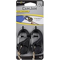 Nite Ize Lightweight Cam Jam  Outdoor Cord Tightener available in Black - Size 2.58 X 1.38 X 0.6 Inches