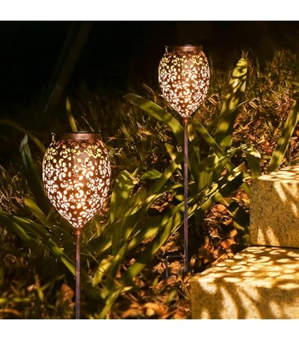 Lanterna Solare Da Giardino FOMYHEARD - LED Caldo, IP65 Impermeabile - Con Supporto, Decorazione Per Esterni - Foto 11