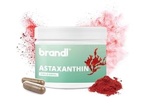 ‎BRANDL brandl® Astaxanthin Kapseln hochdosiert mit Antioxidantien| Abgefüllt in Deutschland Premium-Qualität | 90 vegane Astaxanthin mit je 6mg Astaxanthin