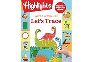 Write-On Wipe-Off Let's Trace: Dry Erase Letter Tracing Workbook for Kids, Wipe Clean Activity Book with Marker