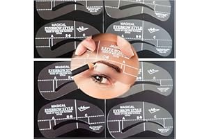 ‎XXL LASHES 8 verschiedene Augenbrauen Schablonen für perfekte Augenbrauen Formen und Augenbrauen Verdichtung, Position von Augenbrauen, Augenbrauen Make-up, Styling von Augenbrauen