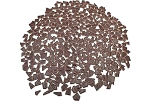 BTMIEY 500 g di tessere di mosaico in ceramica irregolari, 0,5 x 2 cm, piccoli pezzi di mosaico, pietre per creazione di mosaici fai da te, artigianato, hobby, arte, decorazione della casa, decorazione