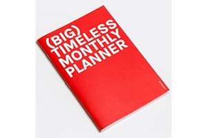 OD OCTÀGONDESIGN OCTÀGON DESIGN | Big Timeless Monthly Planner | Planificador Mes Vista Perpetuo. Sin fechas | 14 meses | Tapa blanda | Tamaño A4