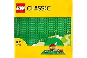 LEGO 11023 Classic Grüne Bauplatte, quadratische Grundplatte mit 32x32 Noppen als Basis für Konstruktionen und für weitere LEGO Sets