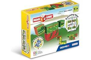 Geomag 133 Magicube River Animals kostki magnetyczne do konstrukcji, zabawki edukacyjne