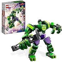LEGO Marvel Armatura Mech Hulk, Set Action Figure Supereroe Avengers, Modellino da Costruire, Giochi per Bambini e Bambine da