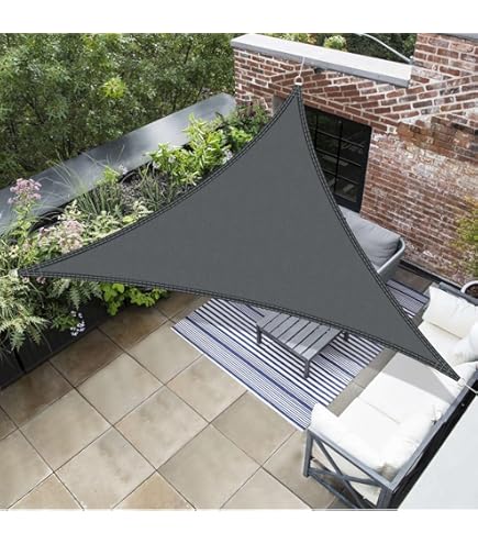 Sunnylaxx Zonnezeil,Waterdicht Schaduwzeil,Rechthoekig,5x5 m-Antraciet, Zonwering,Waterafstotend,Premium PES Polyester ANT- UV,voor Buiten Luifel, Tuin,Balkon,Terras