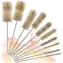Set 7 Spazzole Per Pulizia Tubi In Ottone - Diametri 6-22mm - Per Bottiglie, Cannucce E Piccoli Spazi