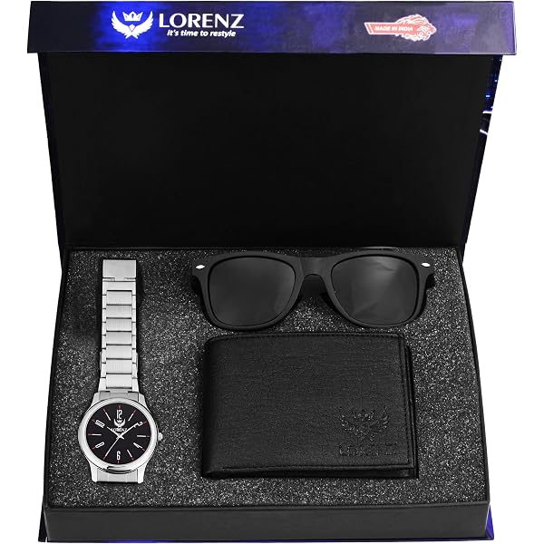 LORENZ Men's Wallet Combo - 2 Pack Casual Tan & Blue PU Leather Wallets For Men & Boys