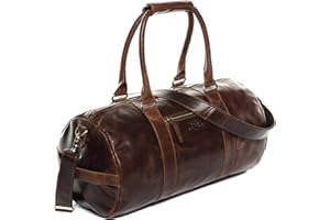 SID & VAIN Sac de Voyage Yale Cuir véritable | fourre-Tout Besace Week-End Vacances 50 cm Grand | Sac Sport Bagages Cabine à Main Fait à la Main