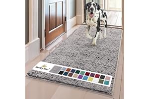 Muddy Mat® AS-SEEN-ON-TV wysoce chłonna wycieraczka z mikrofibry i dywanik dla zwierząt domowych, antypoślizgowa, gruba, nadająca się do prania, mata łazienkowa, miękka szenila, do kuchni, łazienki