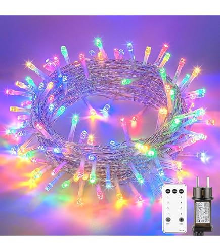 FREMON Guirnalda Luces, Iluminación Navidad Con 8 Efectos De Luz, Impermeable. Cadena De Luces Interior/exterior Con Memoria, 10m(1Pack). Ideal Para Habitaciones, Arboles, Bodas, Jardines
