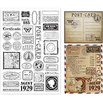 Tampons Transparents Automne Femme - Kit DIY Scrapbooking Avec Motifs Citrouille Et Feuilles - Pour Cartes, Albums Photos Et Journal Créatif