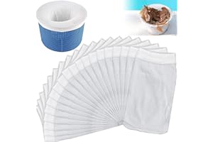 Mis.Moon 20 Stück Pool Skimmer Filter, Schwimmbad Skimmer Socken Dauerhafte Elastische Nylon Stoff Pool Skimmer Socken für Schwimmbad Korb
