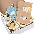 Clarity Blend Aromatherapy – Personalised Pamper Gift Sets for Women, Relaxation Spa Set, Pamper Hamper with Body Oil, Roller Ball, Bath Salts, Yoga Eye Pillow - 100% Pure and Natural (Energy Boost)