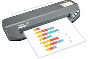 SINCHI 75-250 Micron Commercial Laminating Machine, A3-Size, 48-Second Warm-up, Max. 18s/Page, Heavy Duty, Never Jam, Thermal Laminator Machine with 10 Laminating Pouches for Office and School