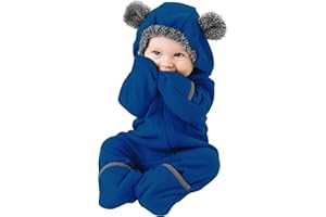 Cuddle Club Mono Polar Bebé para Recién Nacidos a Niños 4 Años - Pijamas Infantiles Chaqueta de Invierno Abrigo Polar Niño Mono de Niños