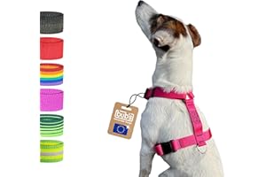 BUB'S Bub’s® Arnés Perro Mediano Antitirones - Arnés Perro Forma de H - Dog Harness, Pechera para Perro (Mediano, Rosa)