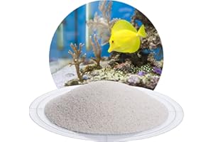 AQUAGRAN Schicker Mineral Aquariumsand weiß 25 kg, feiner Aquariumkies gewaschen, ungefärbt, kantengerundeter Bodengrund, Kies für Süßwasseraquarien, Meerwasseraquarien, Aquascaping (Ø Körnung: 0,4-0,8 mm)