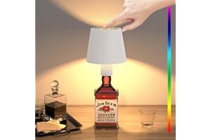 Onherm LED Lampe de Table, RGB Couleur Réglable Lampe de Bureau, étanche IP54, Batterie 5200 mAh, Lampe de Table Rechargeable Portable pour Restaurant et Bar Intérieur et Extérieur