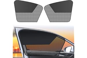 XWUX 2 Pezzi Parasole de Auto per Guidatore, Tendine Parasole Auto per Finestrino Anteriore, Tendine Parasole Auto Magnetiche con mezza ombra per Bloccare Raggi UV e Calore (Finestra Anteriore)