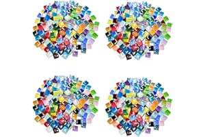 YouYuer 500g Tesserine Per Mosaico Colorato Piastrelle Mosaico Diamante di Cristallo Quadrata Pezzi di Vetro Tessere per Mosaico Piastrelle per Fornitura di Artigianato,Decorazioni(1x1cm)