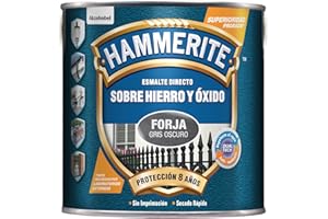 Hammerite Esmalte Forja, Gris Oscuro, 2.5 l (Paquete de 1)
