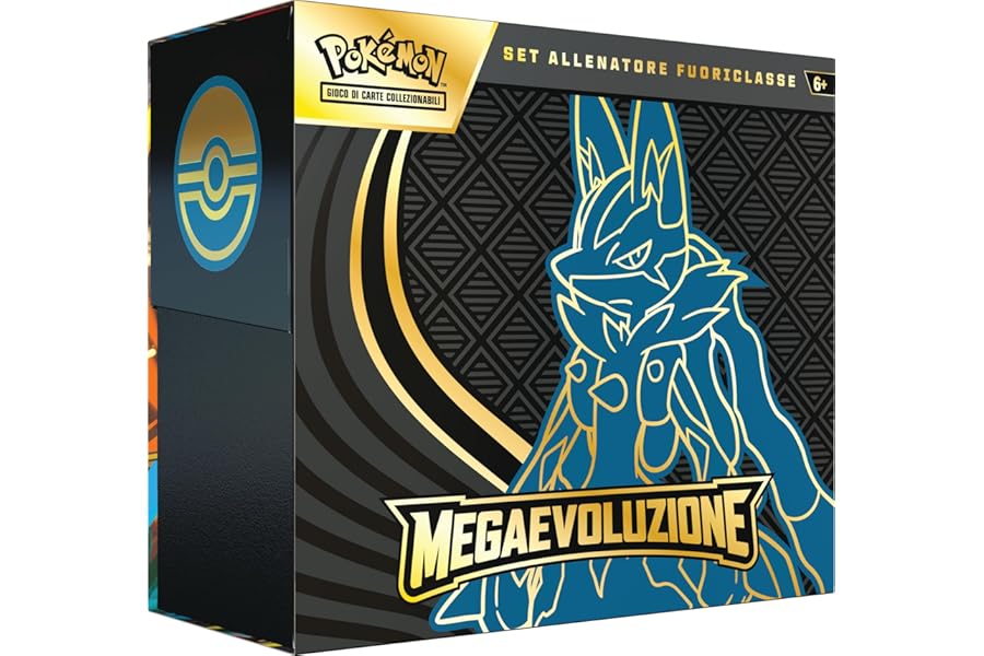 Pokémon: Super Class Trainer Set (Lucarius) Megaevolution Expansion Pokémon (One Full Length Promotional Card, Nine Booster Packs and Premium Accessories)