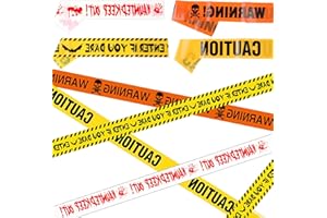 shallyong Cinta de advertencia de jardín de Halloween