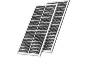Rvpozwer 200w Solar Panel, 2x100w N-Type Monocrystalline Solarpanel, High Efficiency Solar Module (25%) with IP68 Waterproof Rating and MC4 Connectors for Homes, RV, Battery, Rooftop and Off-Grid