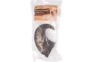 Flamingo Snack Nature - Grande Corne de Buffle 100% Naturelle - L | 400 g - Idéal pour Labrador, Berger Allemand, Golden Retriever, Rottweiler, Boxer