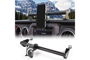 JeCar for JL Dash Phone Holder, Auto Mobile Phone Mount Stand for 2018-2021 Jeep Wrangler JL & Unlimited JLU, for 2020-2021 Jeep Gladiator JT Truck