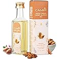 CAMIA Premium Sweet Almond Oil for Hair Growth, Glowing Skin & Face | 100% Natural & Odorless Vitamin-E Enriched Cold-pressed Oil For Soft, Shiny & Dandruff Free Hair | 100 ML Glass Bottle