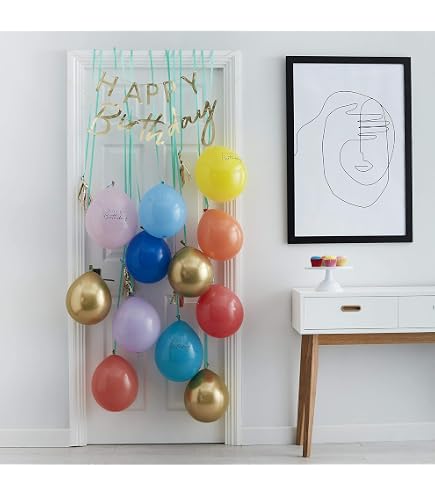 Happy Birthday Wimpelkette Mit 24 Ballons | Dschungel-Design Für Geburtstagsfeiern