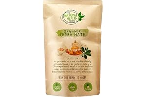 The Natural Health Market Organic Yerba Mate Tea Bags 50 Pack – Naturally Caffeinated & Plastic Free