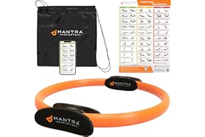 ‎MANTRA SPORTS MANTRA SPORTS Pilates Ring Fit Fitness Ring Beckenbodentrainer für Frau & Männer, Beckenboden Trainingsgerät für zuhause, Beinpresse Hüfttrainer Beintrainer Oberschenkeltrainer Sportgeräte zuhause