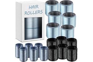 xnicx 18pcs Hair Roller Set Hair Curlers,Self-Grip Ceramic Ionic Thermal Rollers,Velcro Rollers Curlers to Sleep In for Hair Blowout Look,Salon Quality Hair Rollers for Long Short Hair