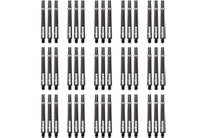 Unicorn Dart Shafts | Gripper 3 Mega Pack| Durable Nylon | Black | 45 Stems | Medium 44.2 mm