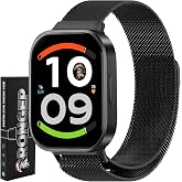 Rongep [Milano Loop] Xiaomi Redmi Watch 6/5/4/Mi Band 10 Pro/9 Pro/8 Pro i&ccedil;in Kordon Manyetik Tasarımlı Terletmeyen Mi Band 1