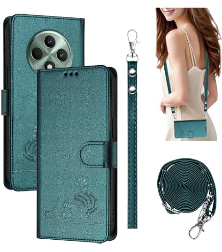 Custodia a Libro per OPPO Reno 14F 5G Flip Cover con chiusura magnetica, tasca con cerniera