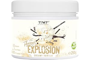 TNT TRUE NUTRITION TECHNOLOGY TNT Geschmackspulver "Flavour Explosion" (Dreamy Vanilla/ 250g) • Unter 7 kcal pro Portion • Kalorien sparen • Ideal für Joghurt, Quark, Protein-Shakes, etc.
