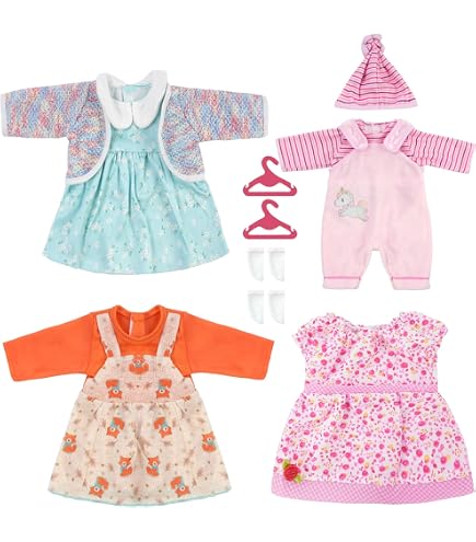 Set Vêtements Poupée Heless Wal Bobby – Salopette Grise + T-shirt Océan Pour Poupées 35-45 Cm
