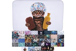 ‎SANILO Sanilo Bath Mat, Many Beautiful Bath Mats to Choose From, Bath Mat Very Soft and Non-Slip, Washable and Quick-Drying (Shower Cat, 70 x 110 cm)