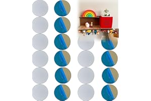 BELTECH Self-Adhesive Metal Plates for Tonie Figures, Improved Traceless Band, Adhesive Base for Magnets, Metal Discs Made of Stainless Steel, Decorate the Children's Room with Tonie Figures (Pack of 100)