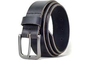 Ashford Ridge England Mens Fashion 34mm (1.25") Real Leather Trouser Belt