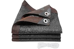 GUOSIYAO Malla Sombreo Red De Sombra con Ojales Malla Sombreadora 2x3m Malla Sombra Exterior con Cuerda De Poliéster Tela De Sombra para Plantas De Jardín Granero Tasa De Sombreado 90% Negro