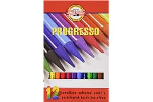 Koh-I-Noor Progresso zestaw kolorowych kredek bezdrzewnych (zestaw 12 sztuk)