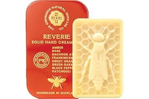 THE EDINBURGH NATURAL SKINCARE COMPANY LTD. Reverie Hand Cream Bar – 100% Natural Moisturiser for Very Dry Hands | With Beeswax, Cocoa Butter & Coconut Oil | Long-Lasting, Travel-Friendly, Cruelty-Free, Ideal for Gifting | 50g