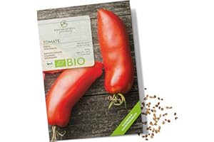 GROWGREENS Semi di pomodoro biologici (San Marzano) - Semi di pomodoro da coltivare in giardino, sul balcone e sul orto rialzato